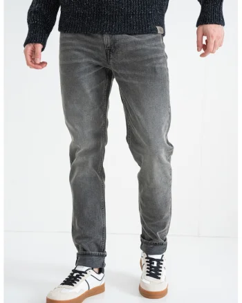 Blugi regular fit, Gri inchis