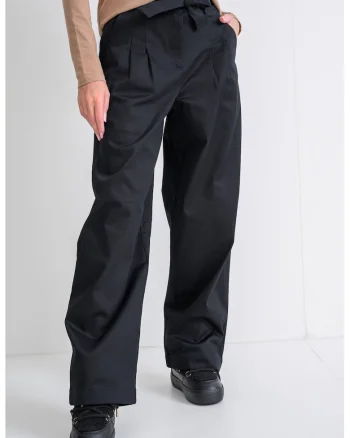 Pantaloni lejeri cu snur de ajustare asortat, Negru