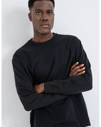 Bluza uni cu croiala lejera, Negru