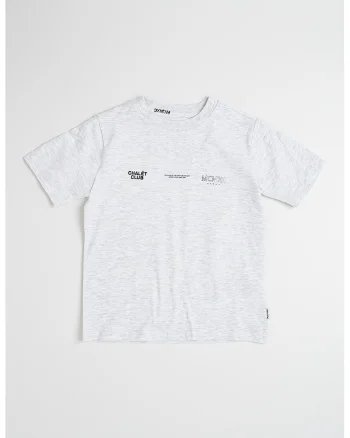Tricou din bumbac cu imprimeu, Gri deschis melange