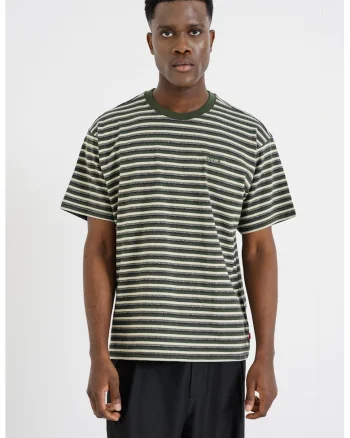 Tricou lejer din bumbac Red Tab™, Gri/Alb murdar/Verde feriga