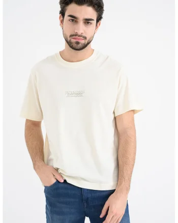 Tricou din bumbac cu imprimeu etnic, Verde/Portocaliu stins/Crem