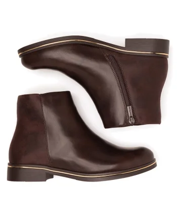 Botine dama WS6517-01,  Textil, Maro