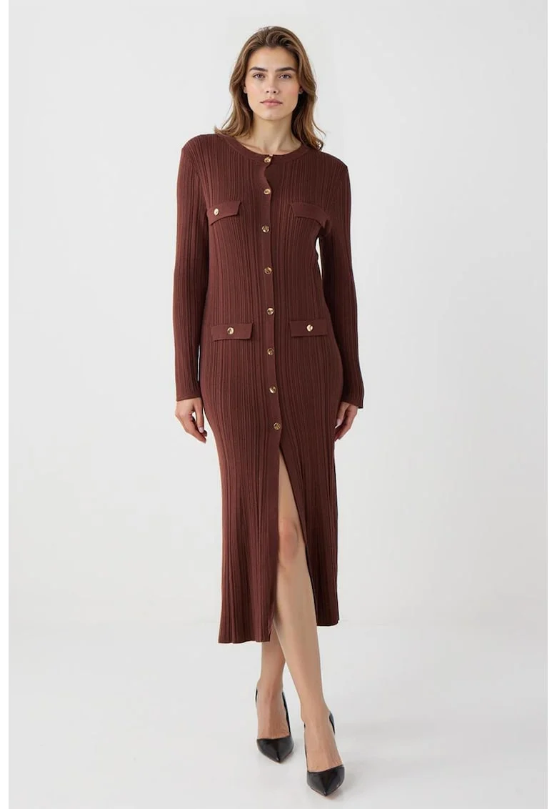 Rochie midi striata, Maro