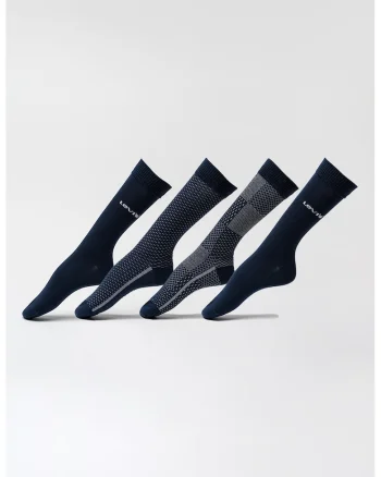 Set de sosete lungi unisex - 4 perechi, Bleumarin