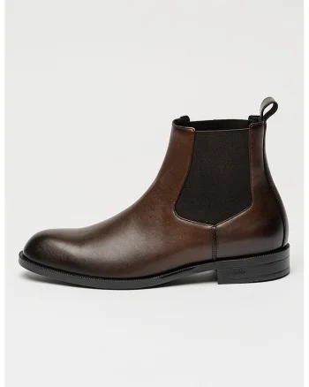 Ghete Chelsea de piele Tayil, Maro cognac
