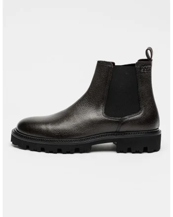 Ghete Chelsea de piele Julyo, Maro inchis