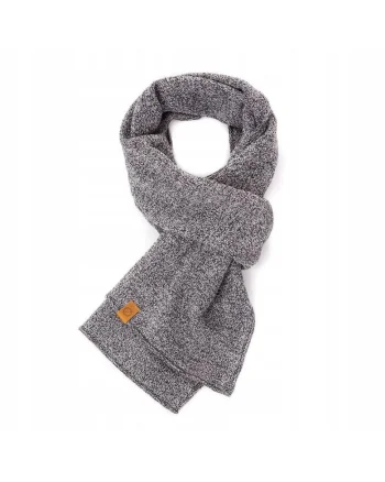 Fular barbati Brodrene, Acril, 150x40 cm, Gri deschis