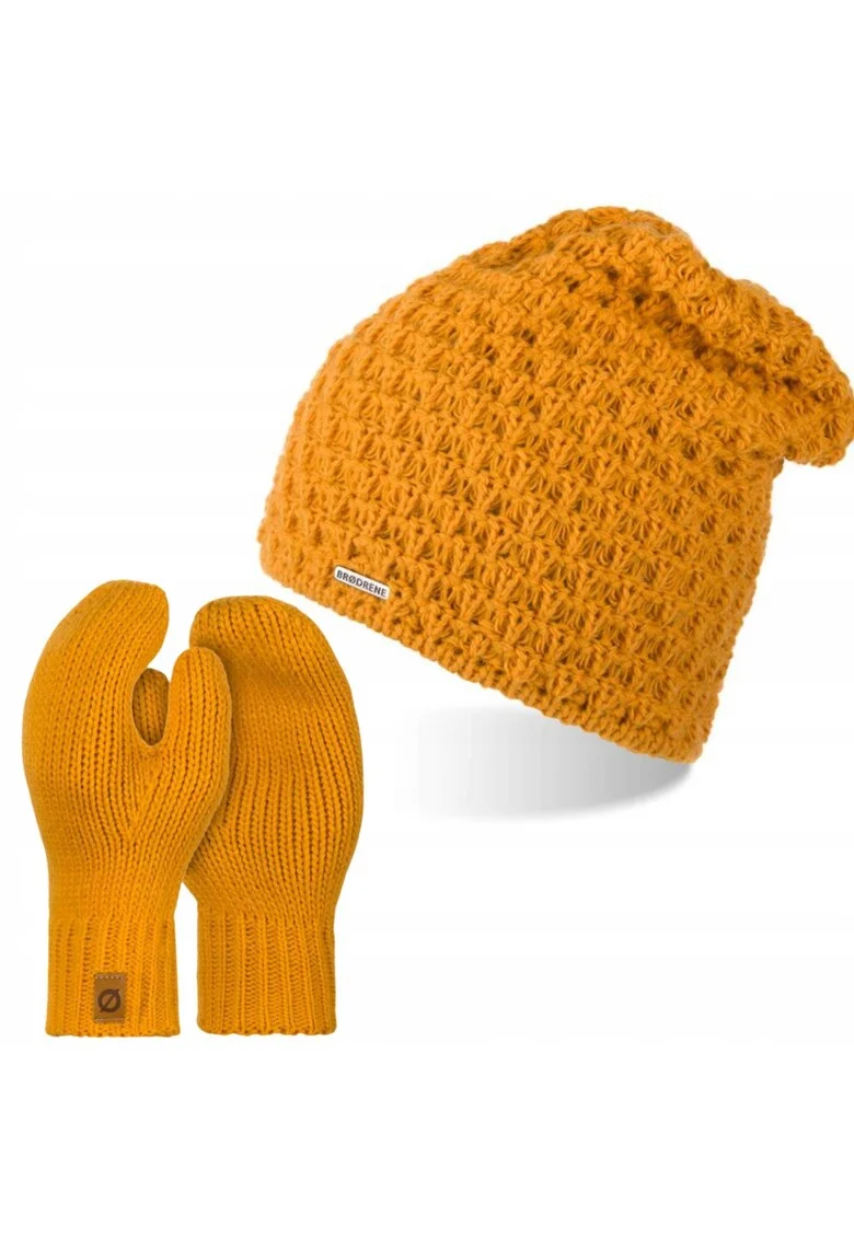 Set Caciula si Manusi Dama Brodrene, Miodie,