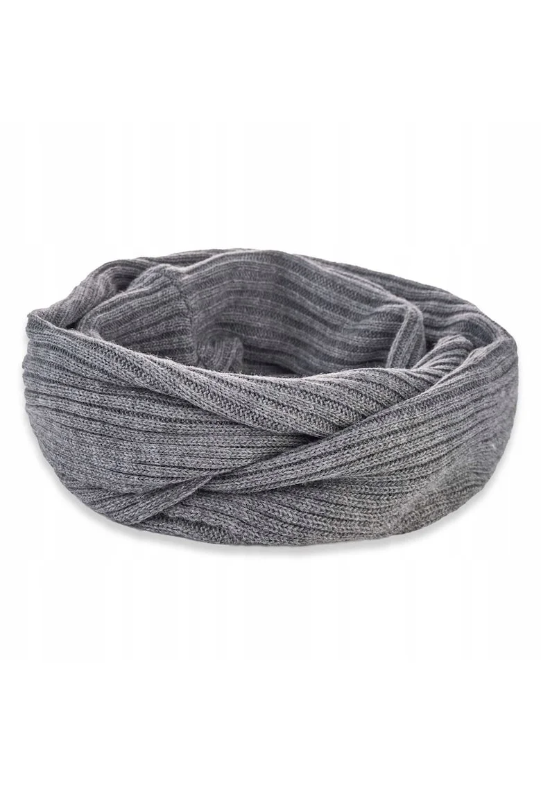 Fular circular dama Brodrene, Acril, 70x40 cm, Gri