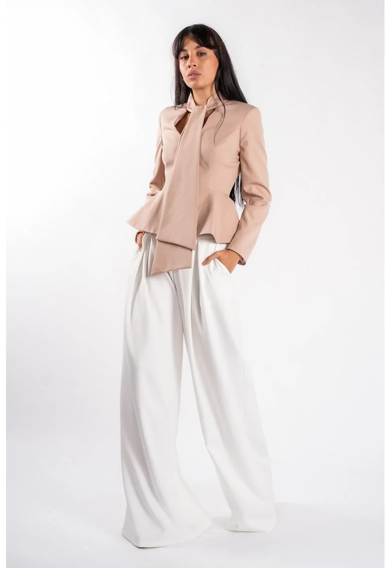 Pantalon cu pliuri frontale