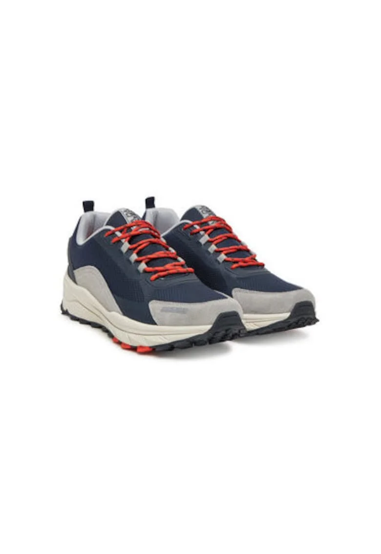 Pantofi sport din plasa cu garnituri din piele intoarsa Vortec, Bleumarin