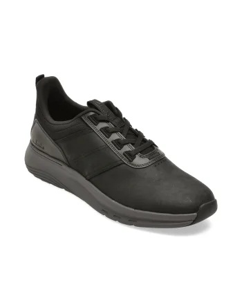 Pantofi sport CLARKS negri, MOTTRLX, din piele naturala