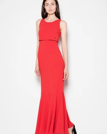 Rochie lungaenaton, Rosu