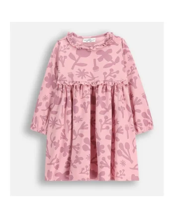 Rochie plisata cu imprimeu floral