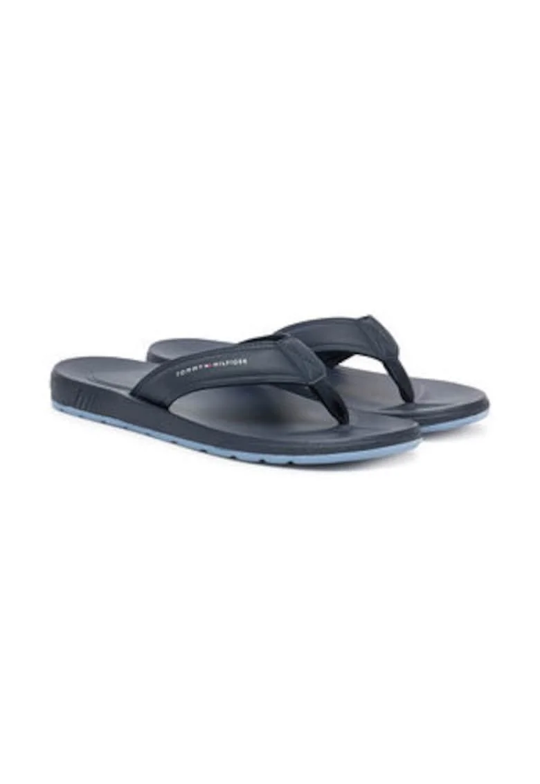 Slapi  din piele ecologică, Bleumarin