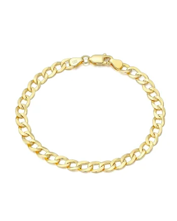 Bratara  Cuban Gold 5mm pentru Barbati din Argint 925, 18 cm