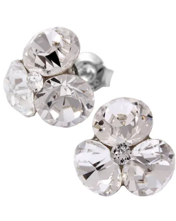 Cercei din argint cu cristale Swarovski® Tripple Xilion 11mm surub