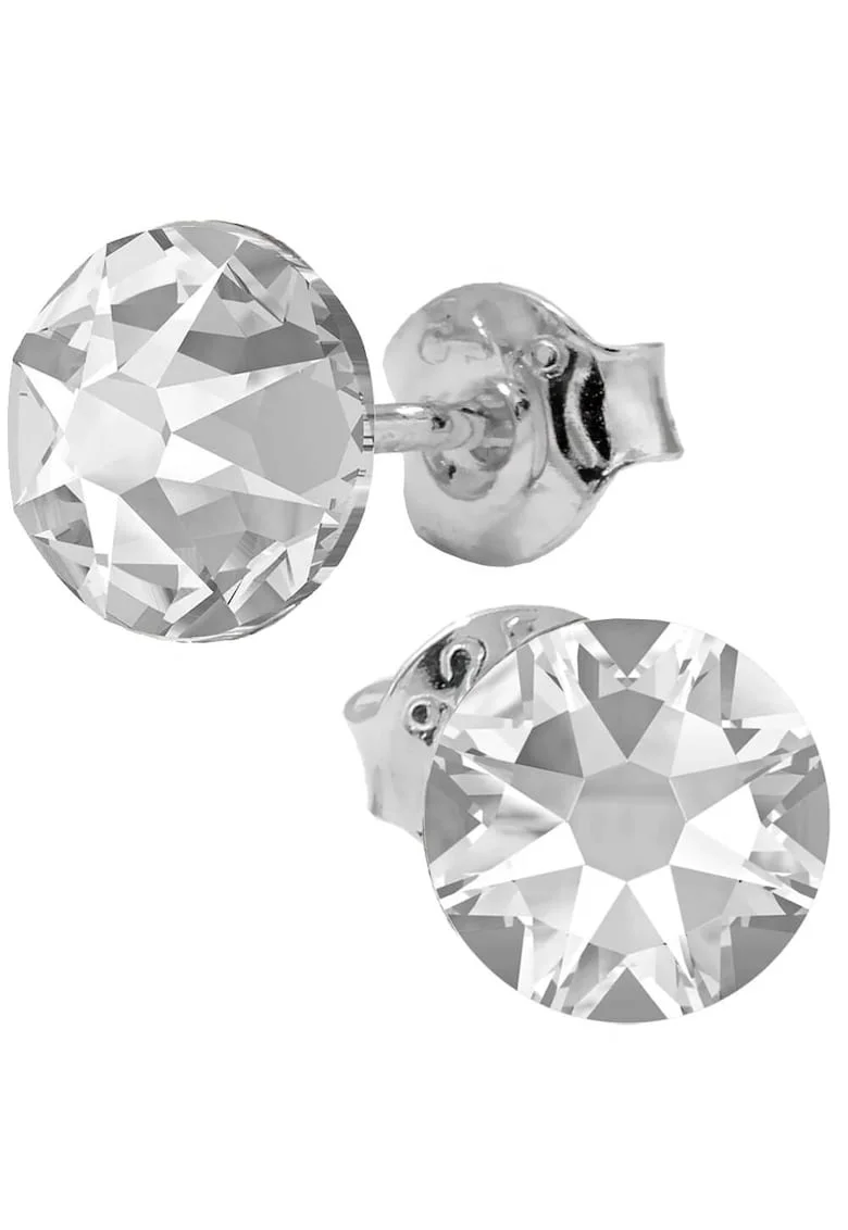 Cercei argint 925 cu cristale Swarovski Xilion Rose 7mm