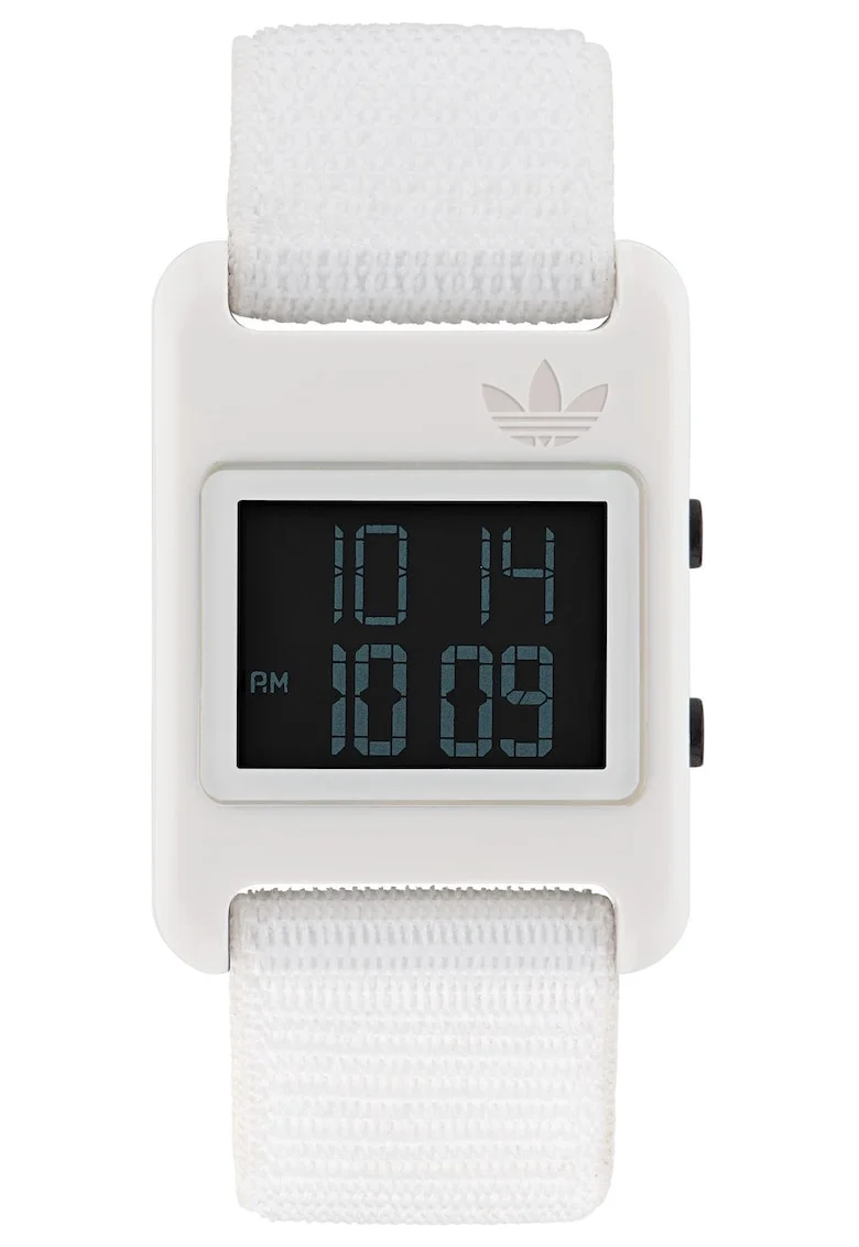 Ceas sport dama,  31 mm, rasina, alb, curea sintetica