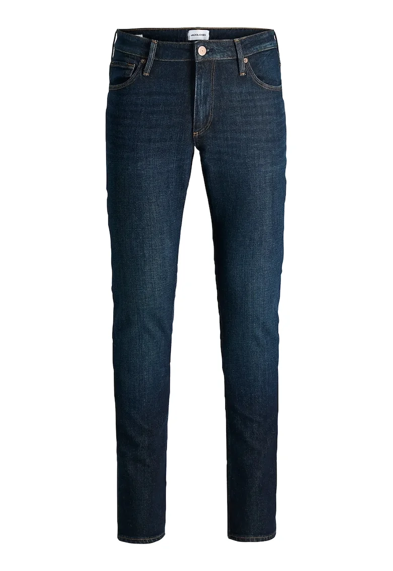 Blugi slim fit din amestec de bumbac organic, Albastru inchis