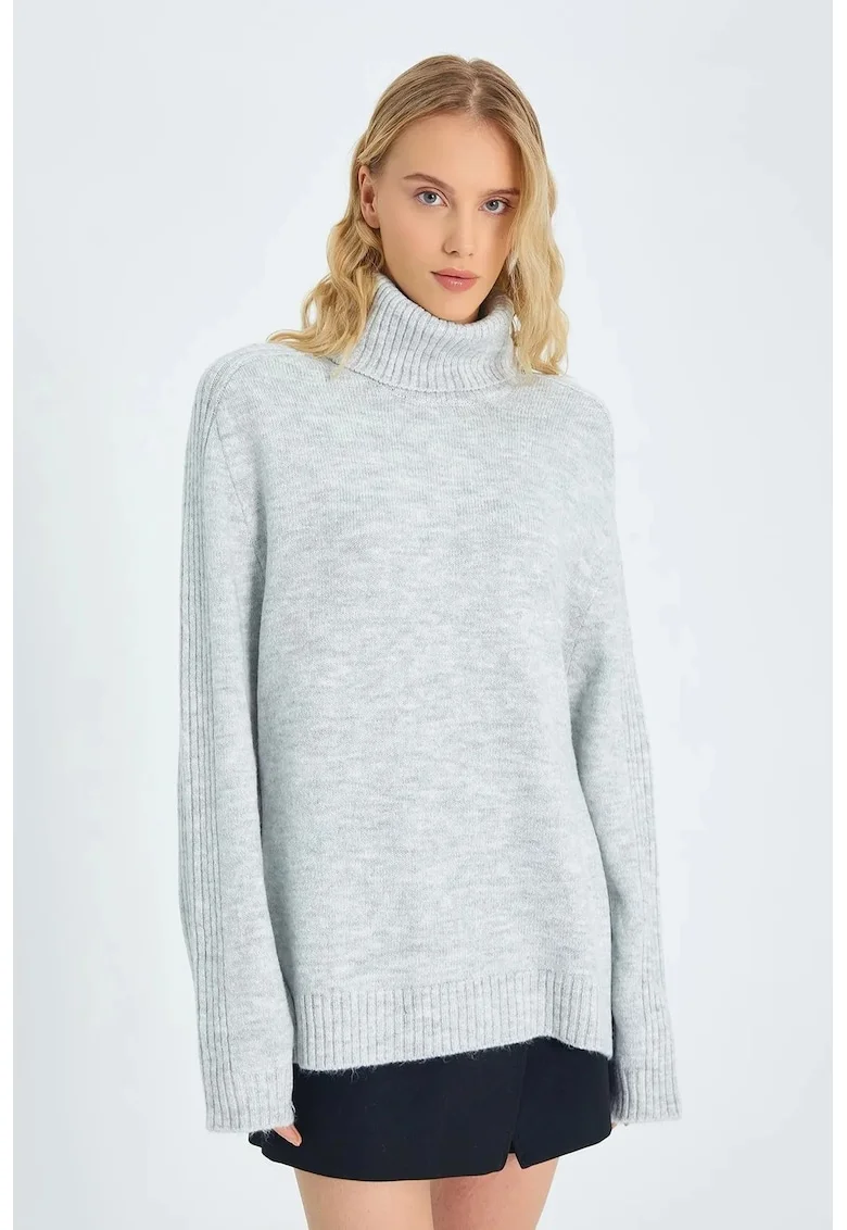 Pulover dama,  Gri, Tricot,