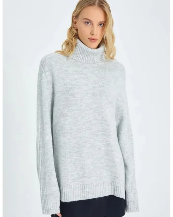 Pulover dama,  Gri, Tricot,
