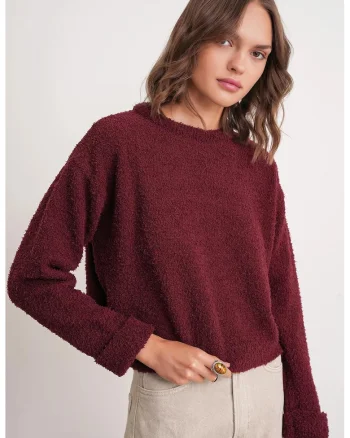 Pulover dama,  Tricot, Visiniu,