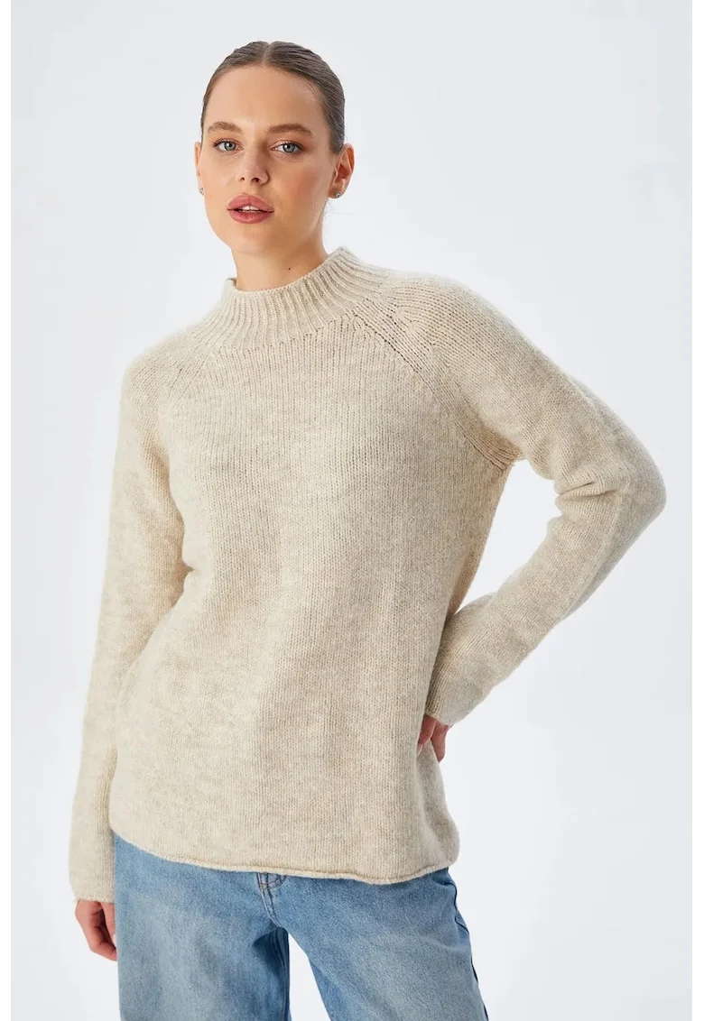 Pulover dama,  Tricot, Crem,
