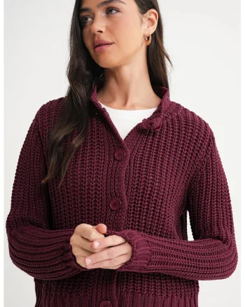 Cardigan,  Tricot, Visiniu,