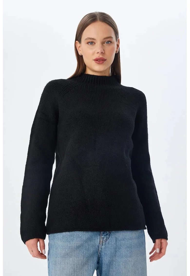 Pulover dama,  Tricot, Negru,