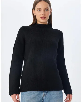 Pulover dama,  Tricot, Negru,