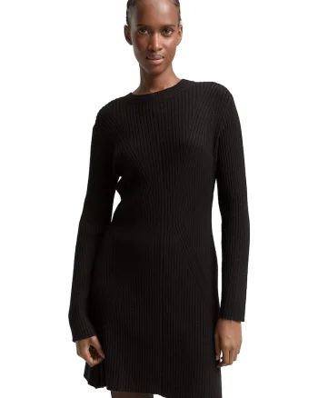 Rochie mini din tricot, Negru