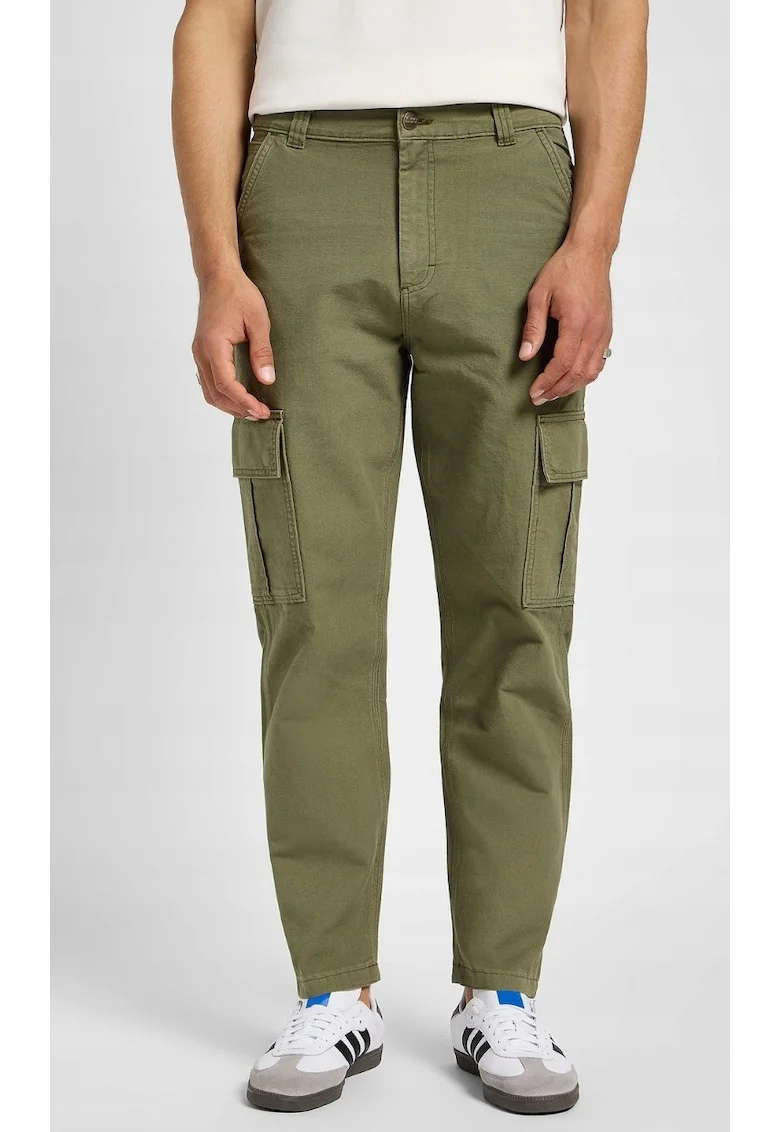 Pantaloni cargo  verde, bumbac, regular fit