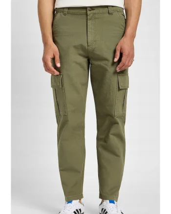 Pantaloni cargo  verde, bumbac, regular fit