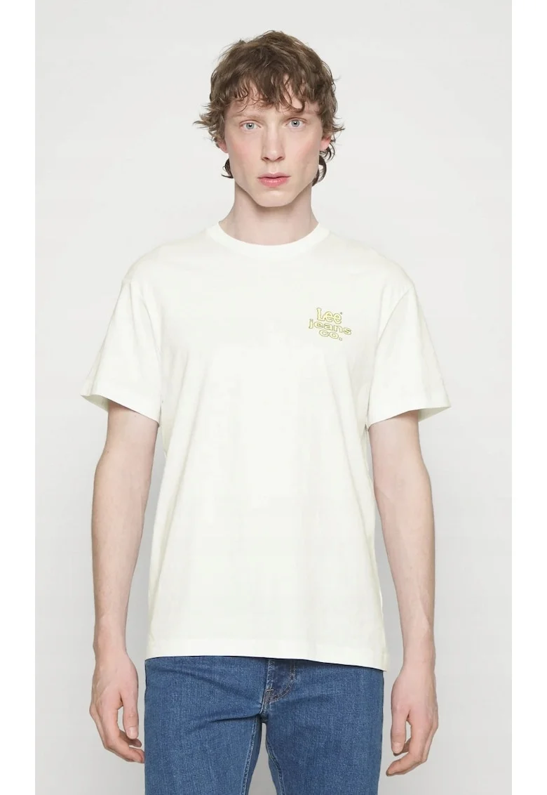Tricou barbati,  bumbac, alb, Alb
