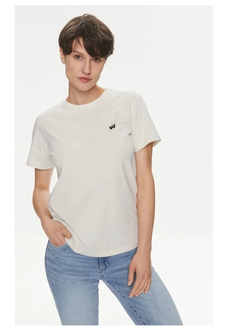 Tricou dama,  593056, Ecru, Bumbac, Ecru
