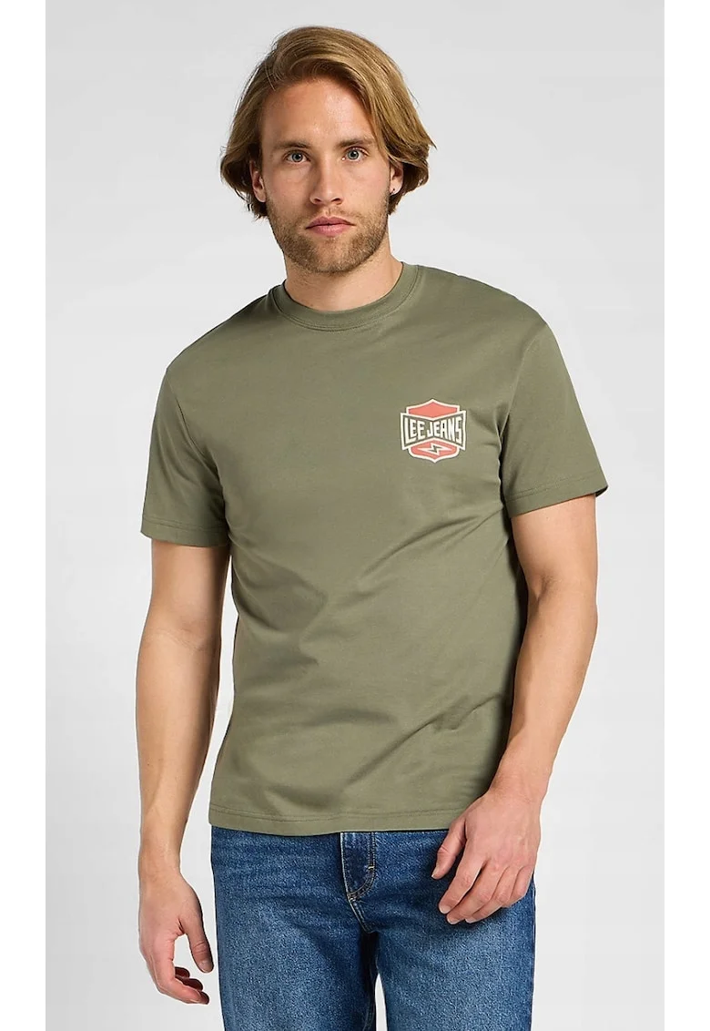 Tricou barbati,  supradimensionat, bumbac, verde
