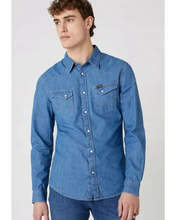 Camasa barbati,  Slim Fit, Albastru, Bumbac