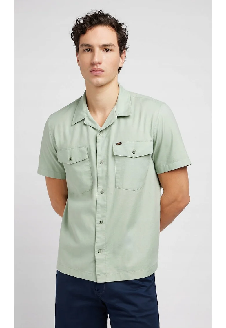 Tricou barbati,  SS CHETOPA, verde, maneca scurta, relaxat