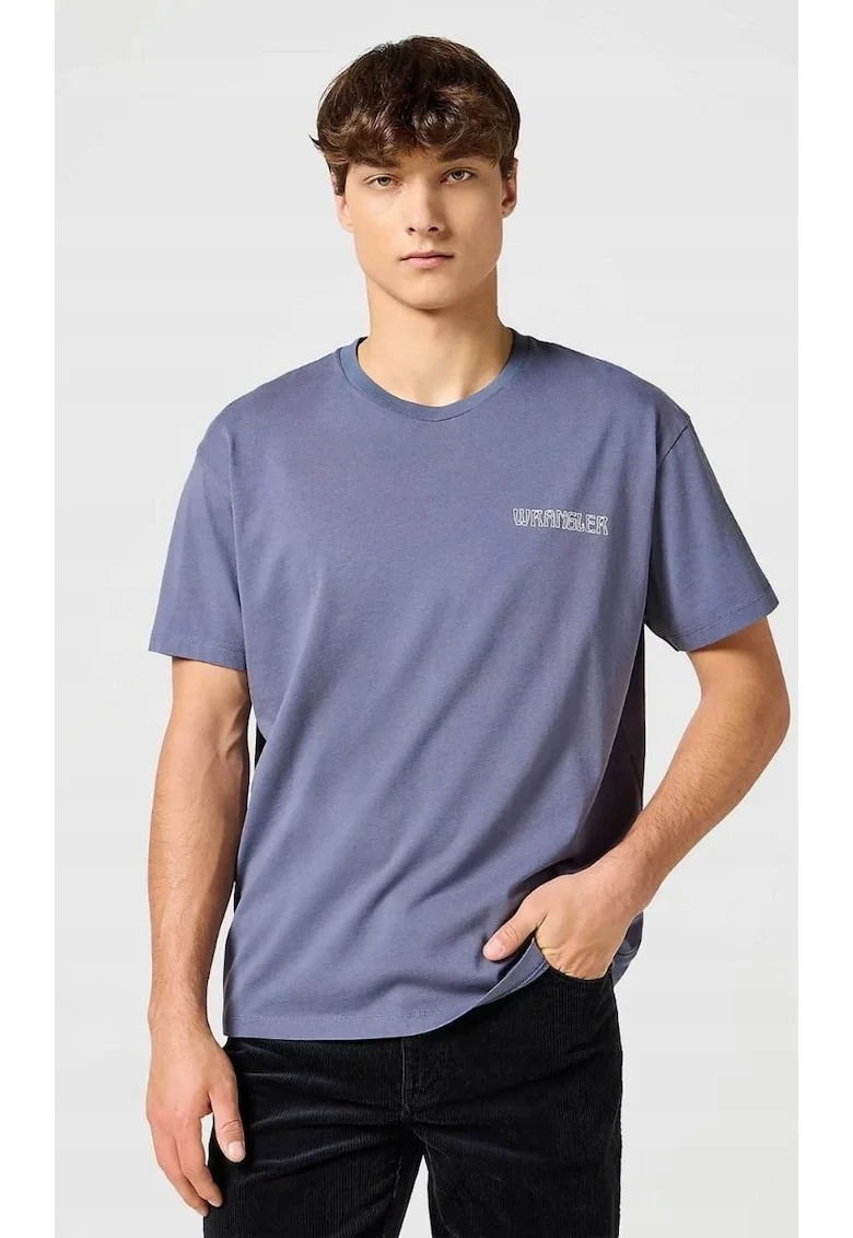 Tricou barbati,  imprimeu, Albastru