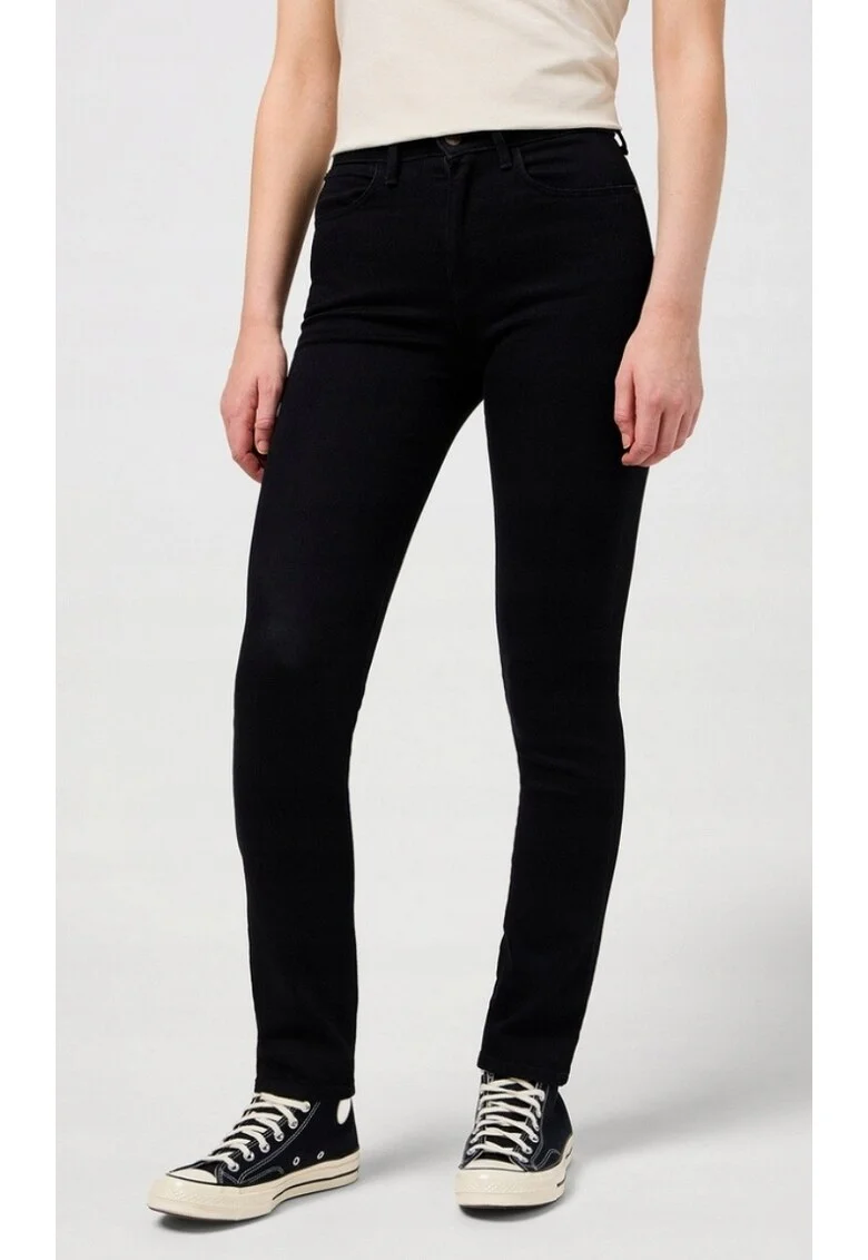 Blugi dama  SLIM Noir, bumbac/elastan, negru