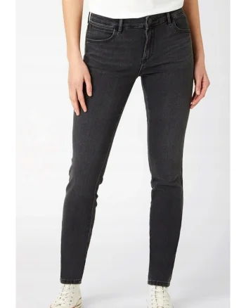 Blugi dama,  skinny, negru, bumbac, Negru