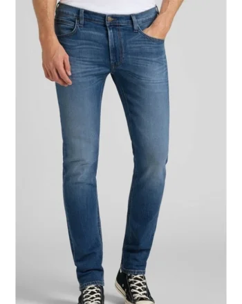 Blugi barbatesti  Luke Fresh, bumbac/poliester/elastan, albastru inchis