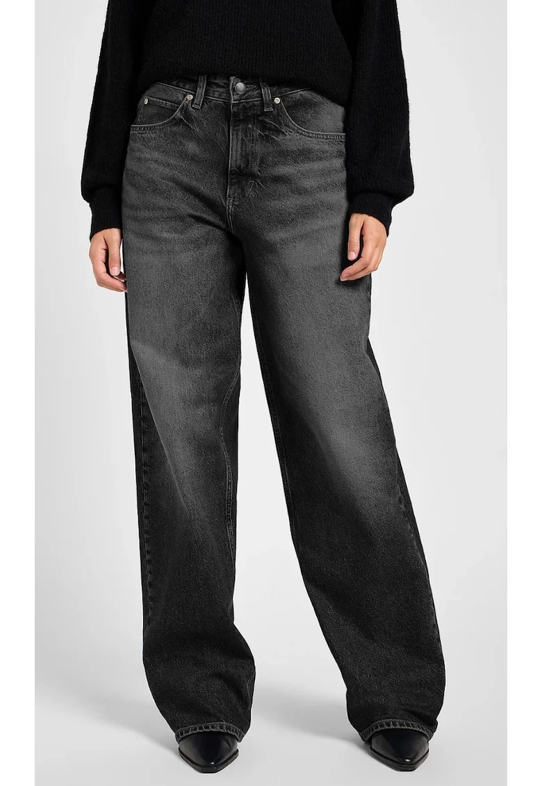 Blugi dama,  Bumbac, Negru, Negru