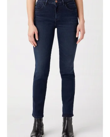Blugi dama  slim fit, albastru inchis, bumbac, Albastru inchis