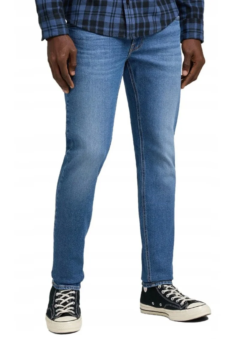 Blugi slim barbati,  Luke, bumbac/elastan, albastru