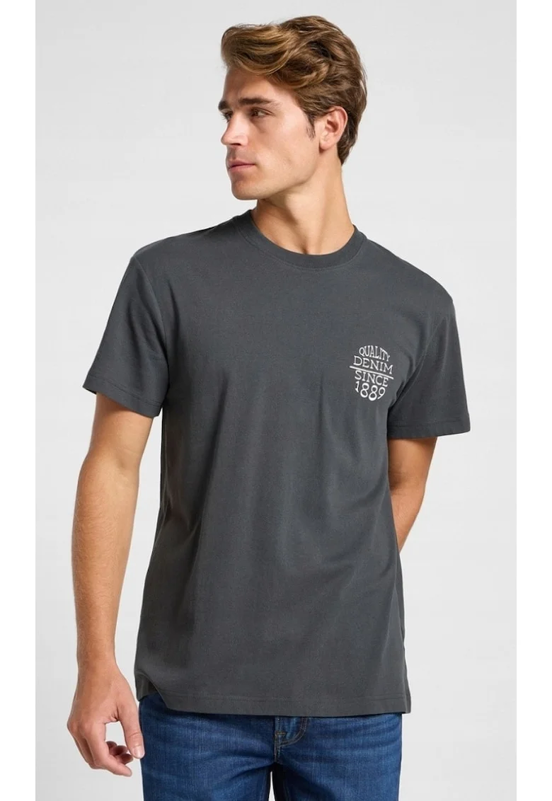 Tricou barbati,  RELAXED TEE, supradimensionat, negru, bumbac