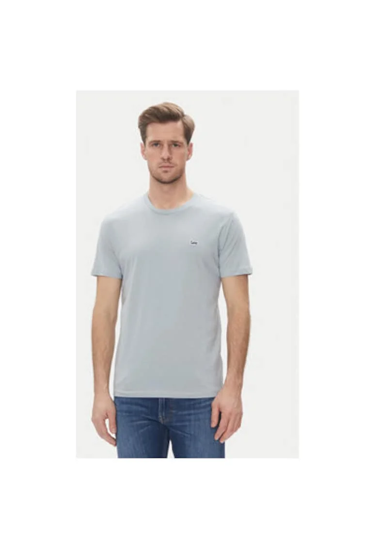 Tricou barbati  112364594, Bumbac, Albastru deschis, Albastru deschis