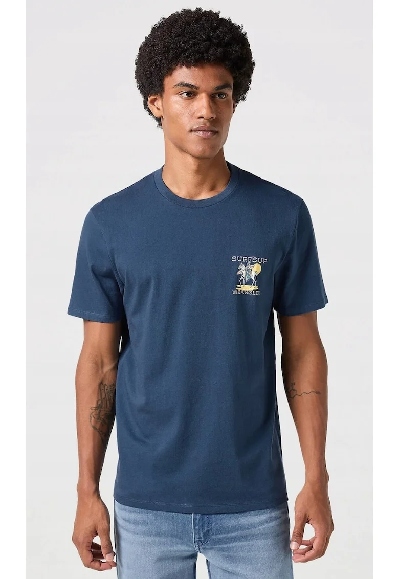GRAPHIC TEE Dark Denim tricou bumbac barbati t-shirt imprimeu